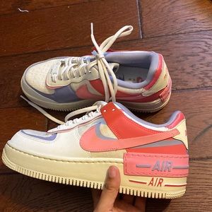 pink and purple air force ones